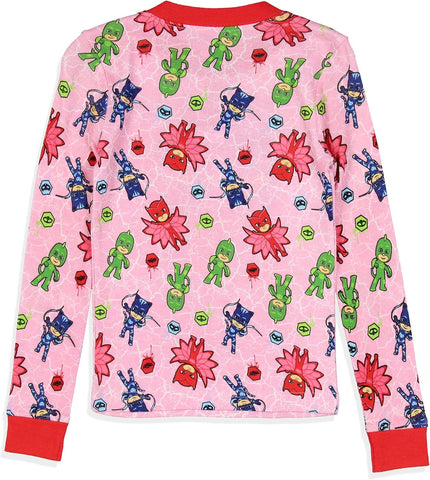 Toddler Girl's Pajamas Cartoon Character Tight Fit Long Sleeve Sleepwear 2 Piece Pajama Set