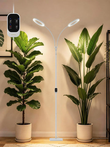 48W Grow Lights for Indoor Plants, Full Spectrum LED Plant Light with Stand