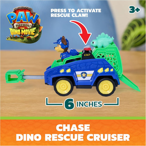 PAW Patrol The Dino Movie Chase Dino Rescue Cruiser Toy Car Vehicle