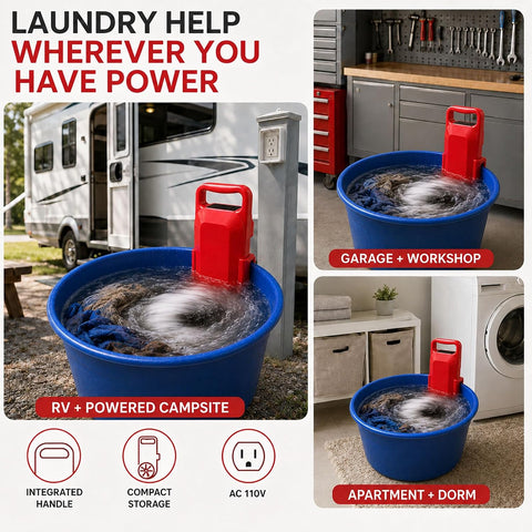 2027 New Portable Washing Machine, 3rd Gen 5 Gallon Bucket Clothes Washer