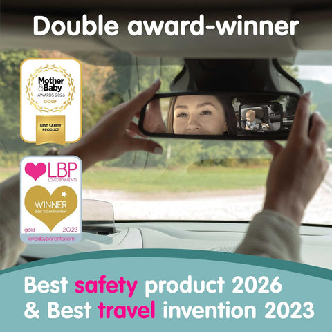 Onco Baby Car Mirror for Rear Facing Seats - Triple Award Winning, Non-Slip