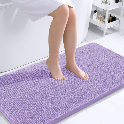 OLANLY Bathroom Runner Rugs 44x24, Extra Soft Absorbent Chenille Bath Rugs
