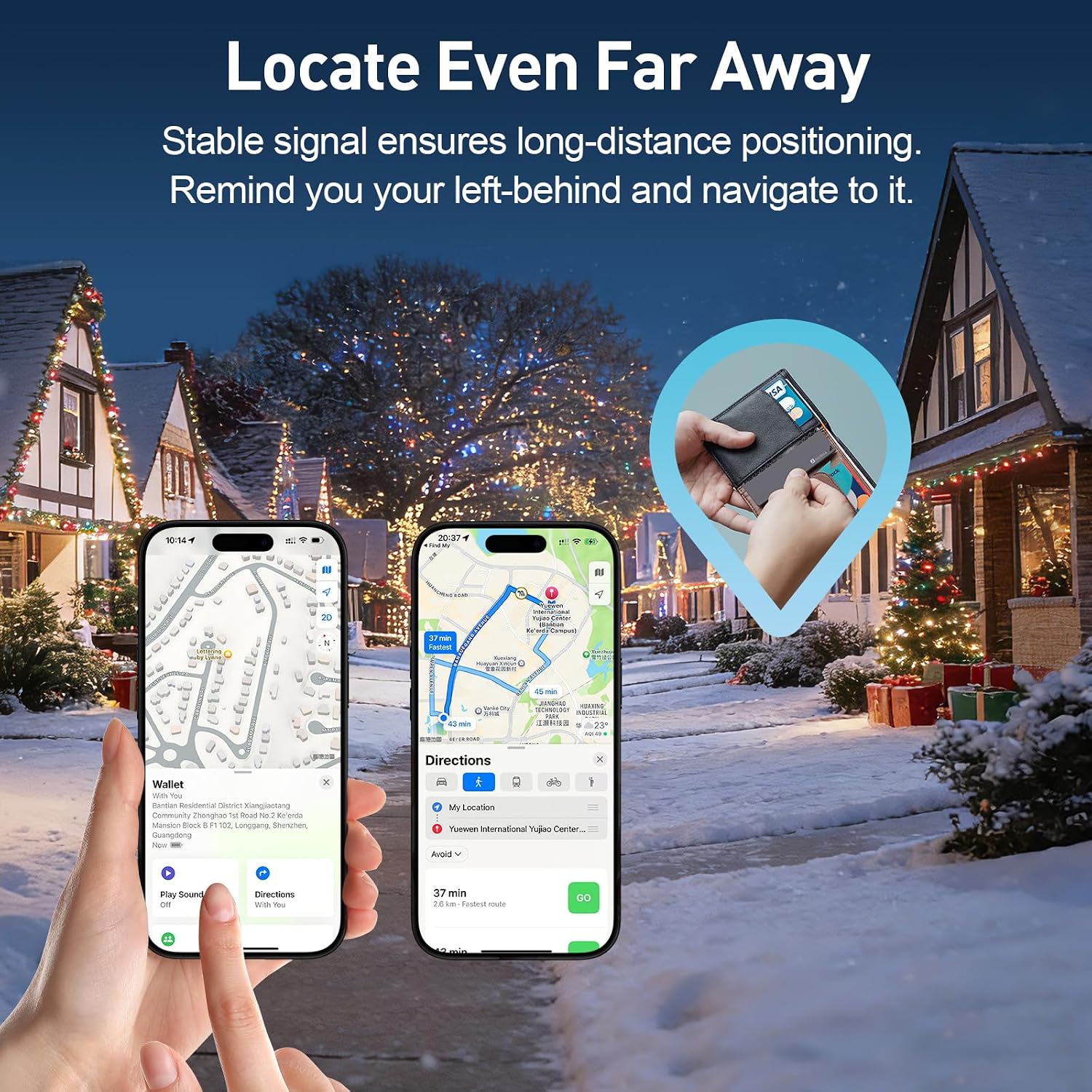 2026 Apple MFi Certified Wallet Tracker Smart Card for Find My