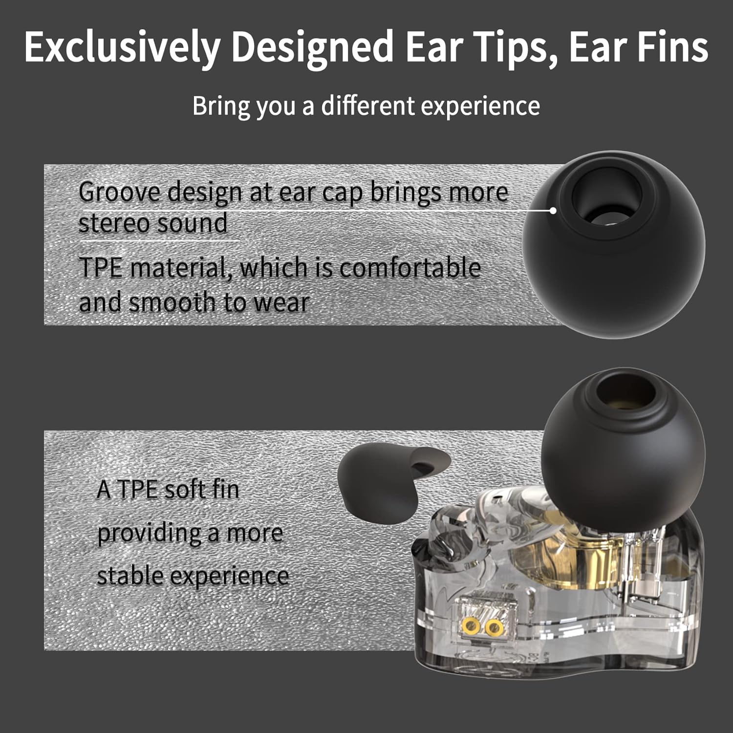 CCZ Yinyoo Melody in Ear Monitors Earphones Headphones Wired Earbuds without Microphone IEM HIFI Bass with 1DD 1BA, Ear fins, 4N OFC Cable for Musicians, Singer, on Stage, Studio (Purple, without mic)