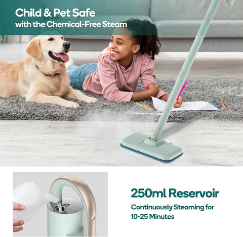 Newbealer Steam Mop & Detachable Handheld Cleaner, 1200W Floor Steamer