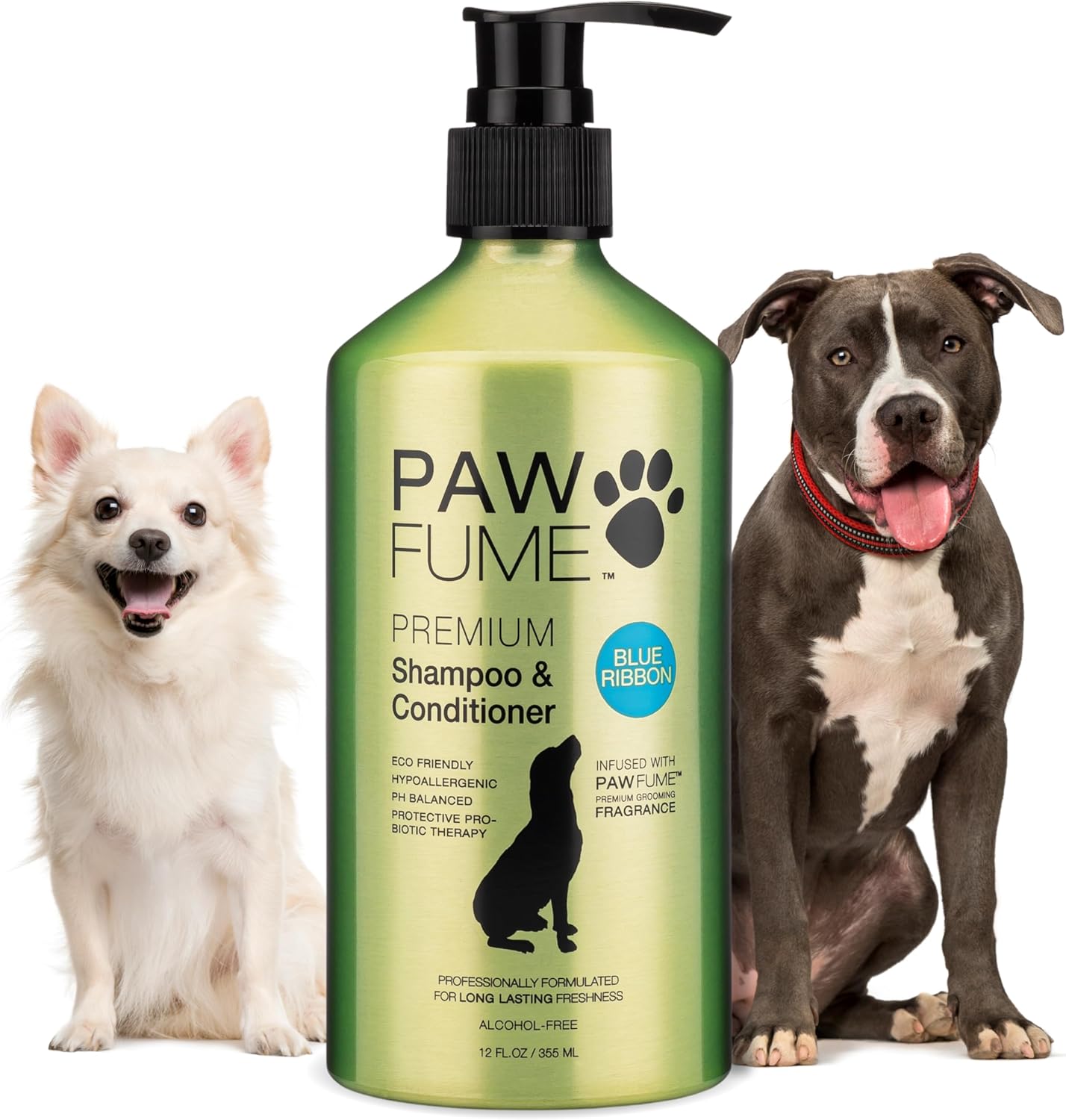 PAWFUME Dog Shampoo and Conditioner, Blue Ribbon, 1-Pack