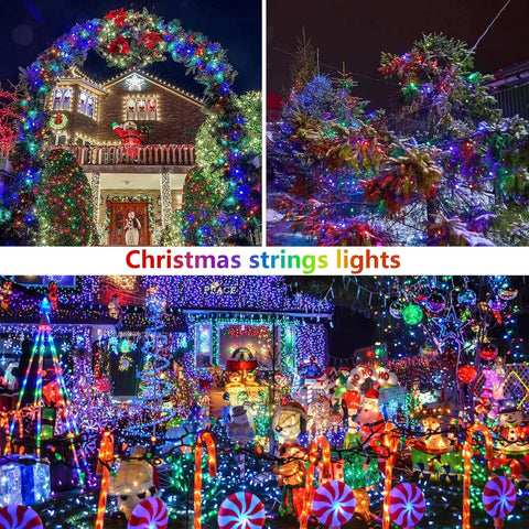 Solar Fairy Lights, 2 Pack Total 400LED 144FT Waterproof String Lights