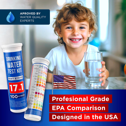 Bestprod All-New 20 in 1 Drinking Water Testing Kit 120 Strips, Home Tap and Well Water Test Kit for Hardness, Lead, Iron, Copper, Chlorine, Fluoride