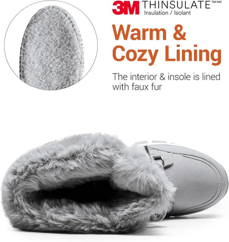DREAM PAIRS Waterproof Winter Snow Boots for Women