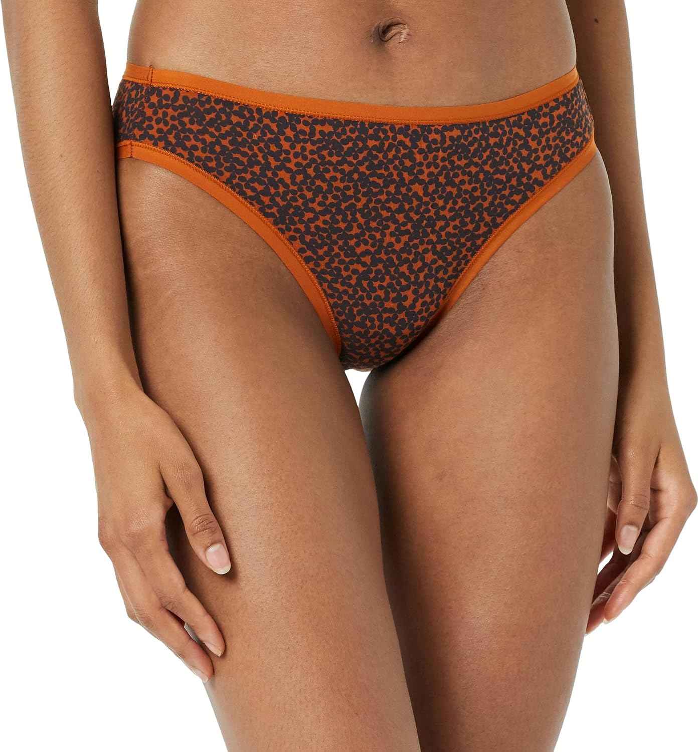Amazon Essentials Women's Cotton Spandex Bikini Brief Underwear (Available in Plus Size)