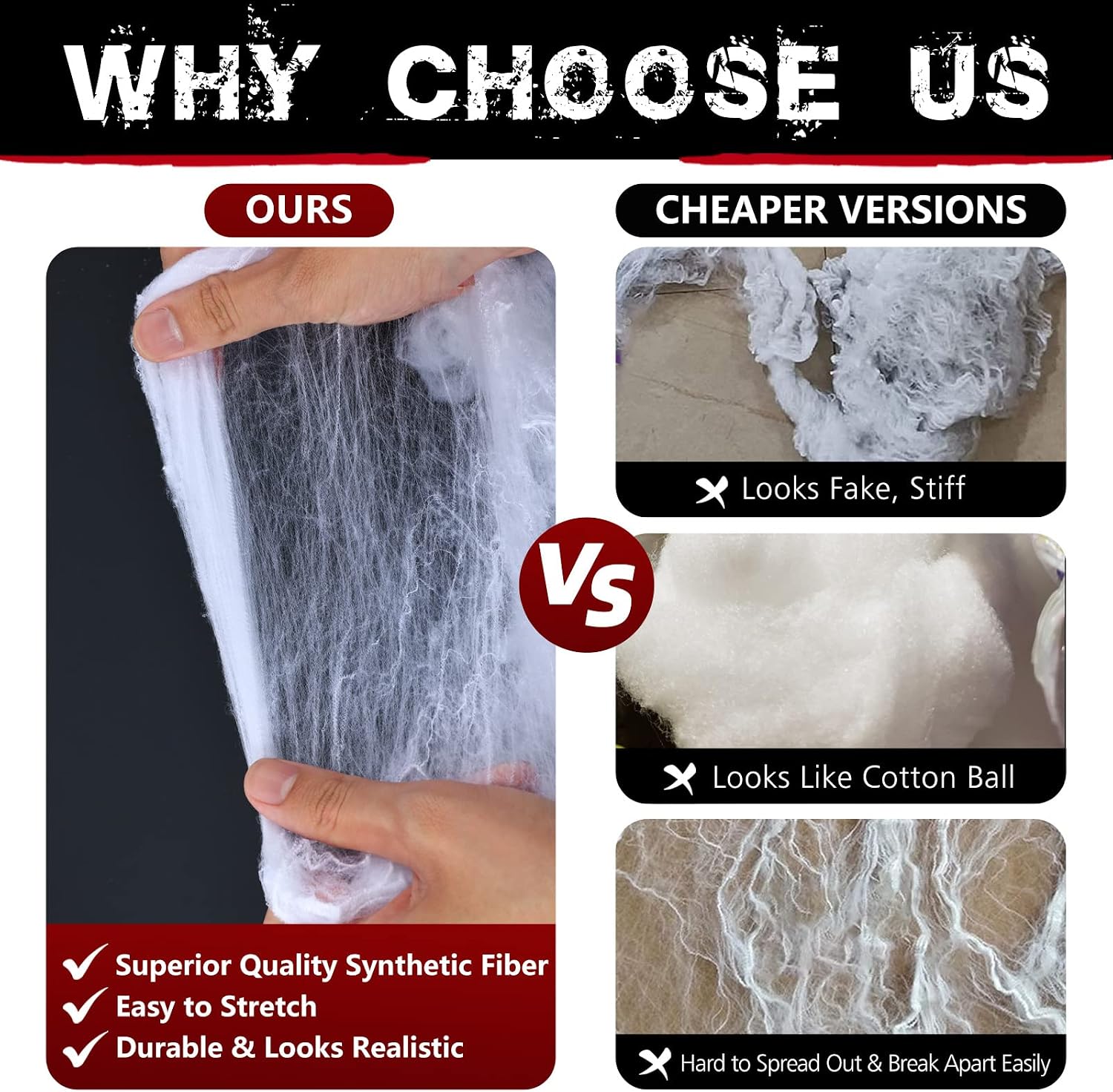 1000 sqft Spider Webs Halloween Decorations with 77 Fake Spiders