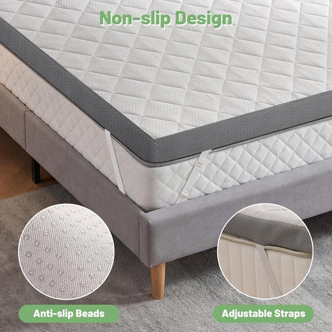 WEUP Extra Firm Mattress Topper Full 3 Inch with High-Density Foam
