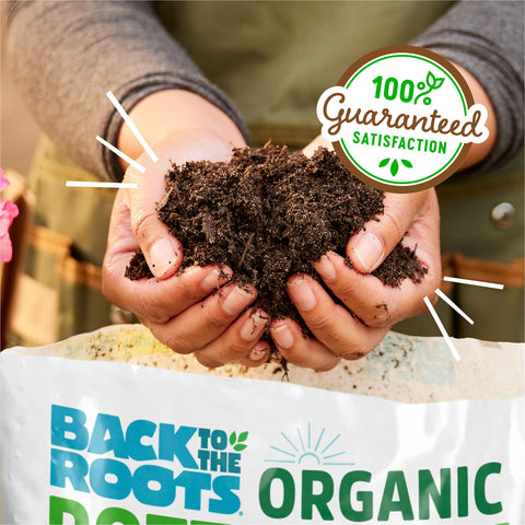 Back to the Roots 100% Organic Potting Mix (Value 12 Quart) | Premium Blend | Made in The USA