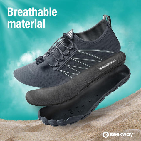 SEEKWAY Water Shoes Men Women Adult Quick-Dry Aqua Sock Barefoot for Beach Swim River Pool Lake Hiking Kayaking Surfing