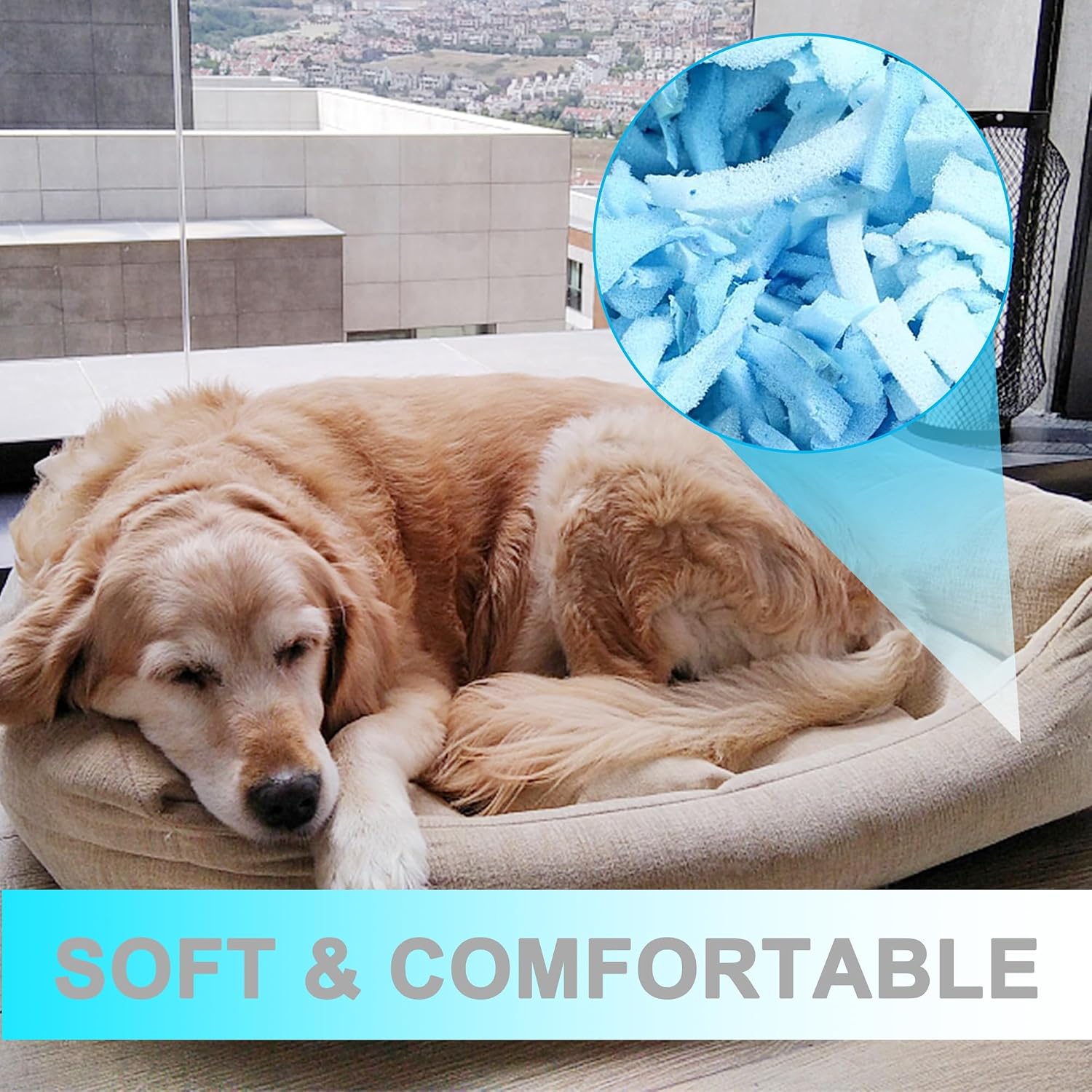 DR.DUDU 20lbs Pillow Stuffing for Couch Pillows Bean Bag Filler