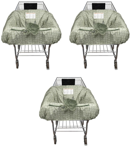 Boppy Preferred Shopping Cart & High Chair Cover, 360 Padded Baby Seat Cover & Toy
