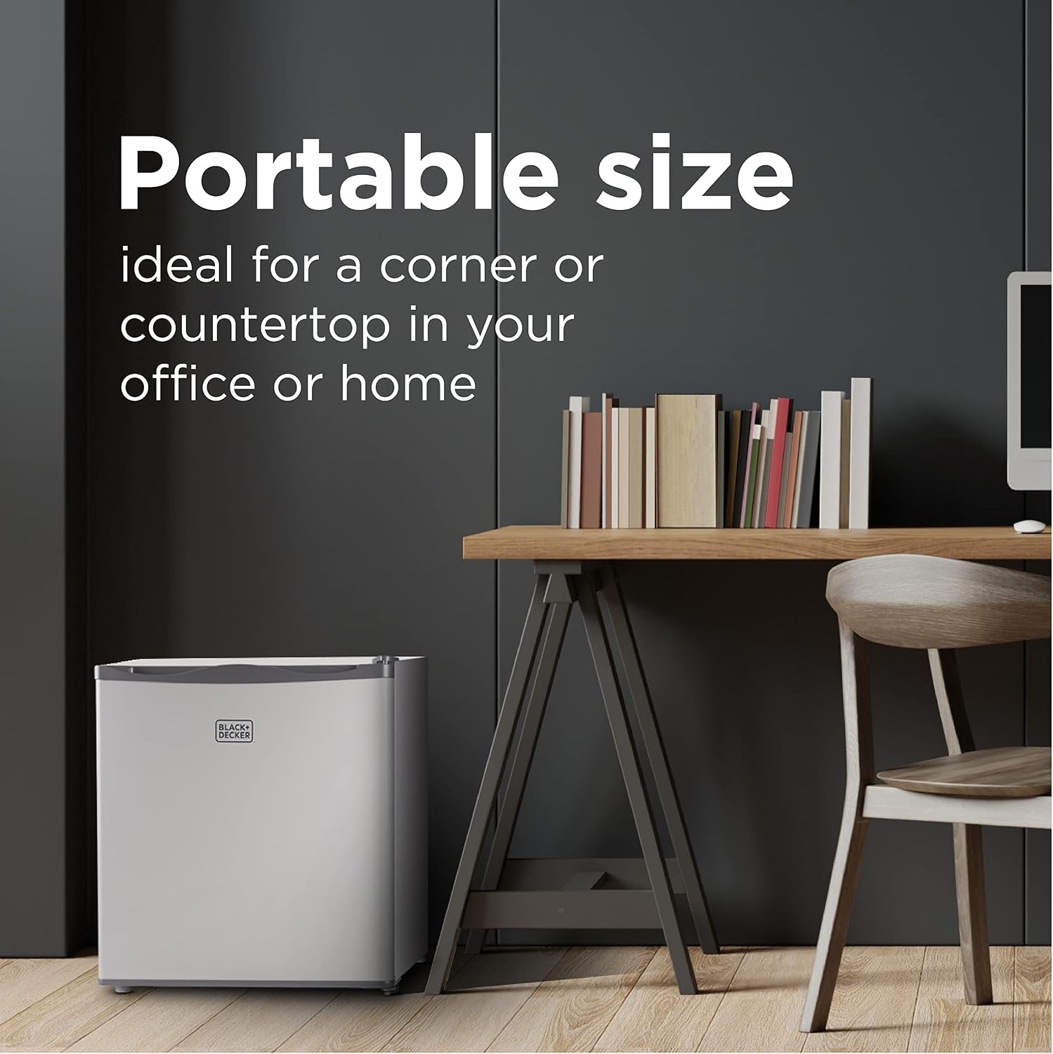BLACK+DECKER 1.2 Cu. Ft. Compact Upright Freezer, BUFK12W, White