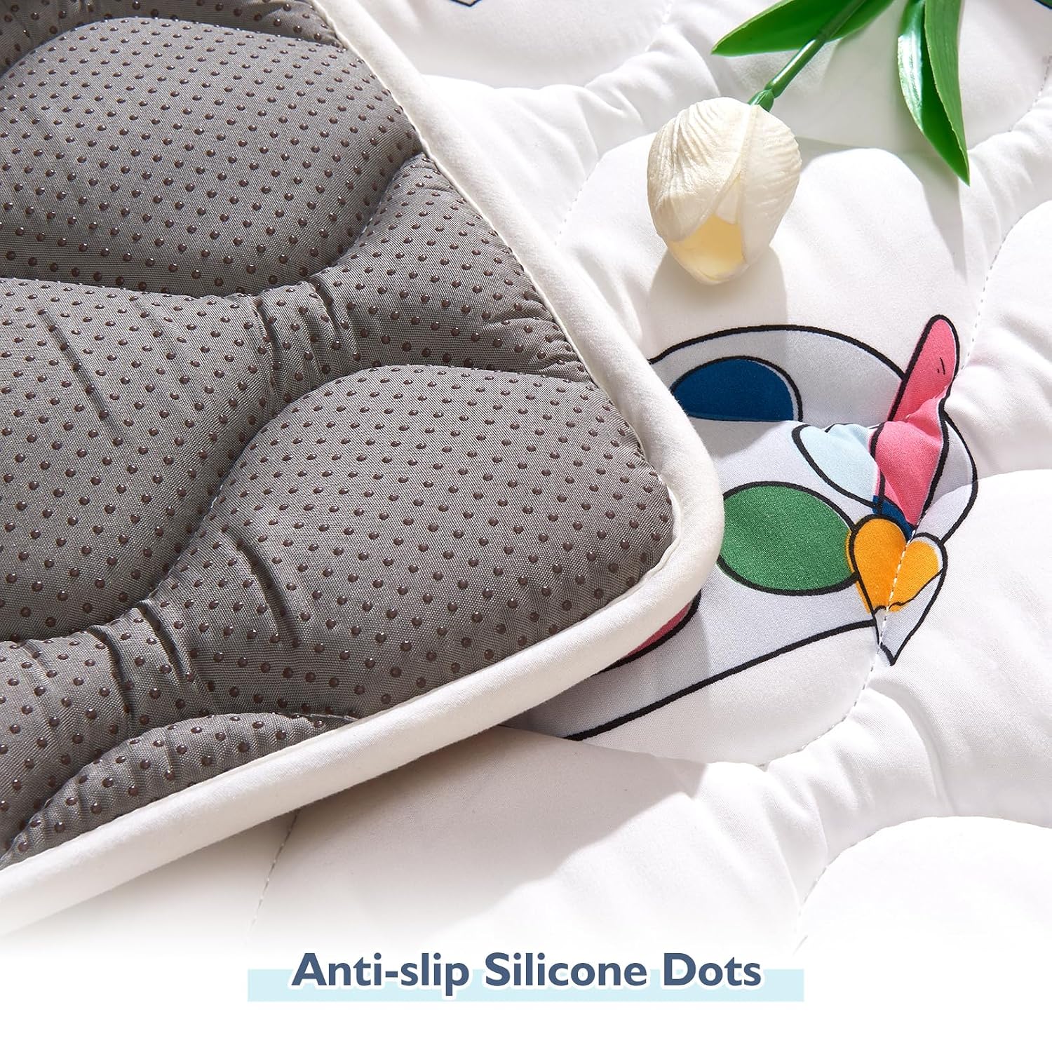 High-Density Foam Baby Play Mat, 50x50 Inches Thicken One-Piece Comfortable and Soft Playmat, Non Slip Machine Washable Floor Mat for Infants, Tapete para Bebes,Toddlers