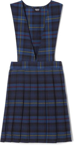 French Toast Girls Plaid V-Neck Jumper