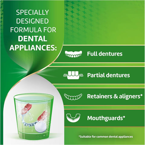 Polident 3 Minute Antibacterial Retainer Cleaner Tablets, 90 Count (2 Pack)