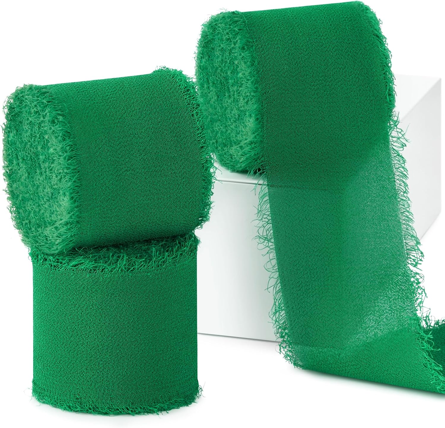 Green Chiffon Ribbon, 1.5" x 21 Yd