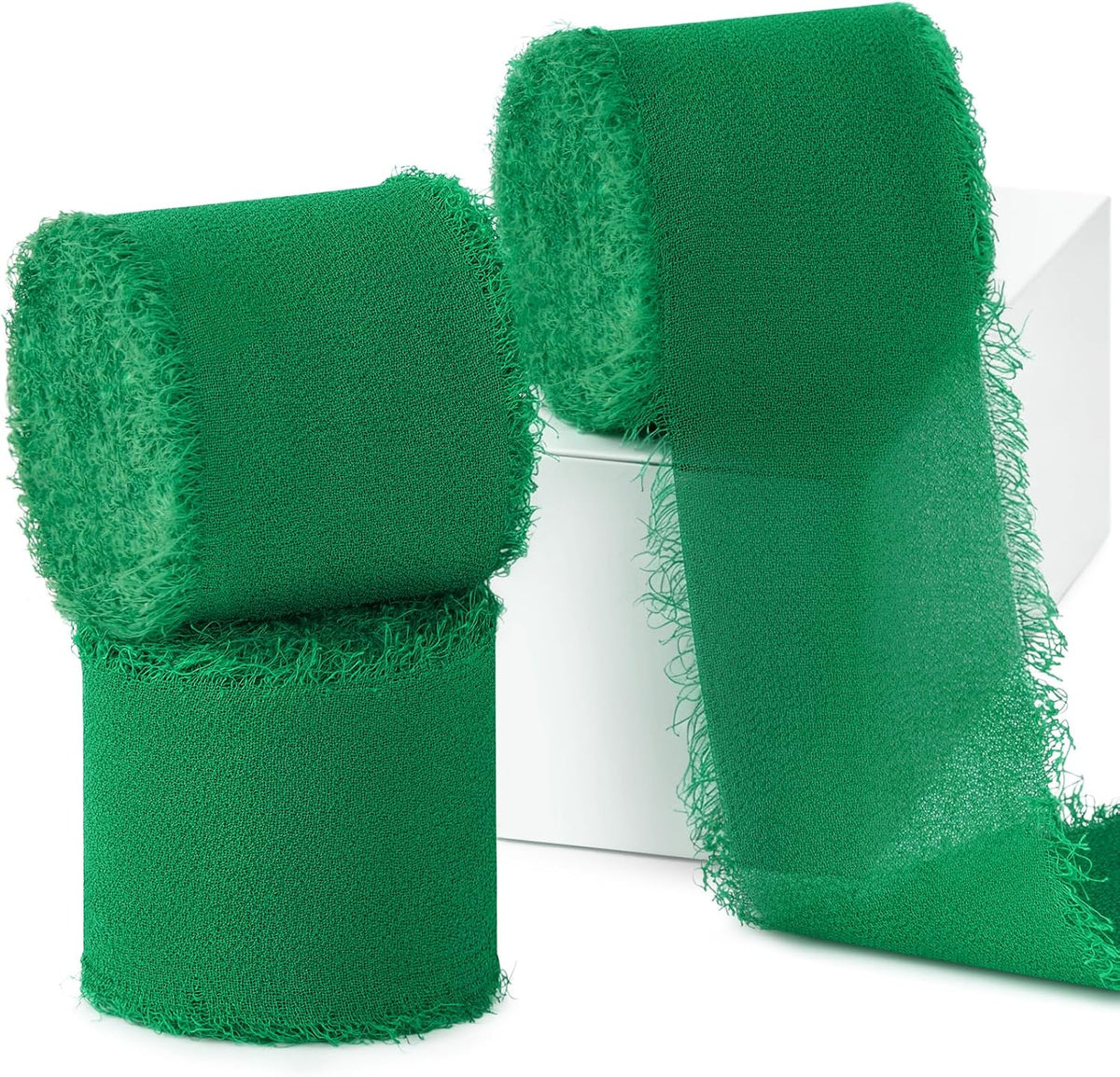 Green Chiffon Ribbon, 1.5" x 21 Yd