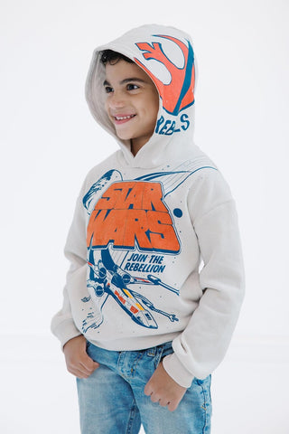 STAR WARS Fleece Pullover Hoodie Little Kid to Big Kid Sizes (4-18-20)