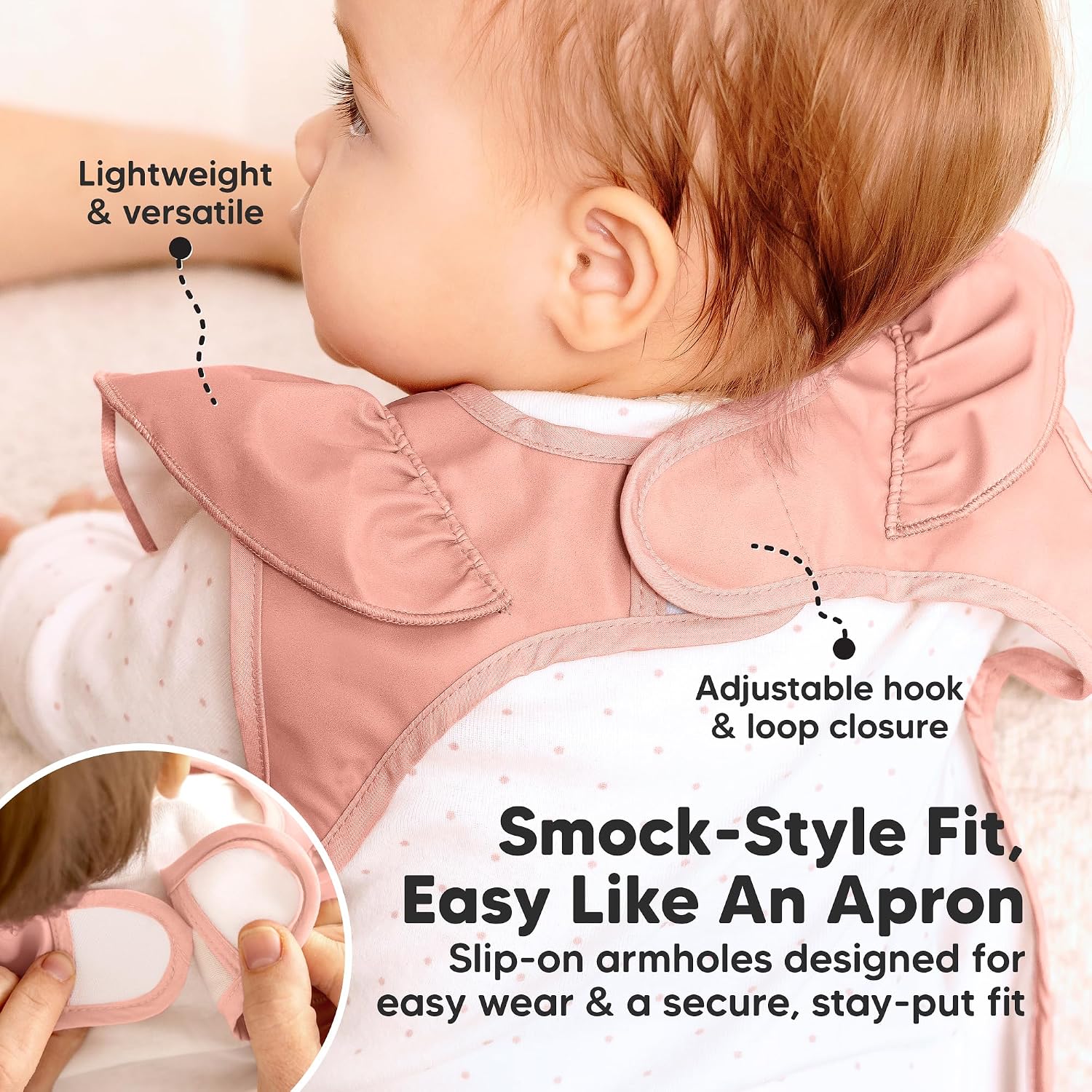 KeaBabies Waterproof Bibs for Baby Girl,Boy, 2-pk Lightweight (Dusk)