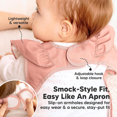 KeaBabies Waterproof Bibs for Baby Girl,Boy, 2-pk Lightweight (Dusk)