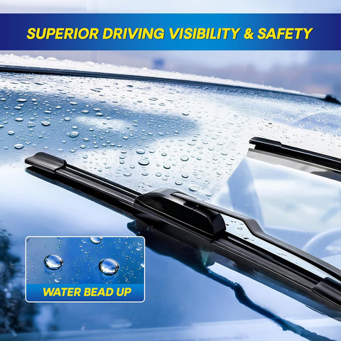 5 PLUS Silicone Windshield Wipers Fits Ford Expedition 2018-2024 (3 PACK)