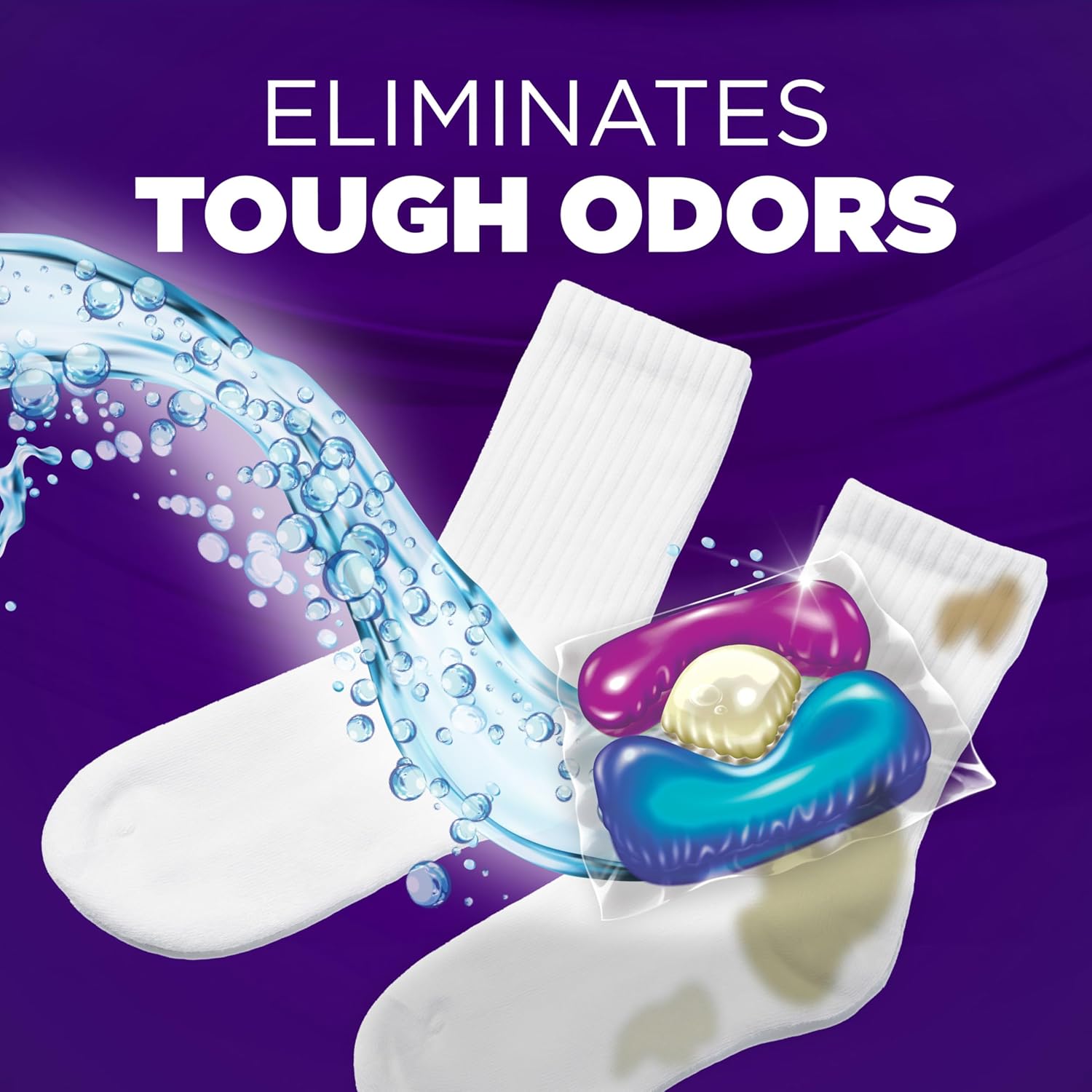 ARM & HAMMER Plus OxiClean Odor Blasters Laundry Detergent Pak, 42 Count