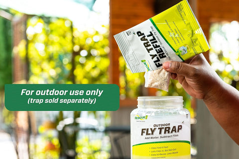 RESCUE! Reusable Fly Trap Refill – Outdoor Use - 6 Pack
