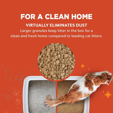 World's Best Cat Litter Low Tracking & Dust Control, Unscented, 15 lb Bag