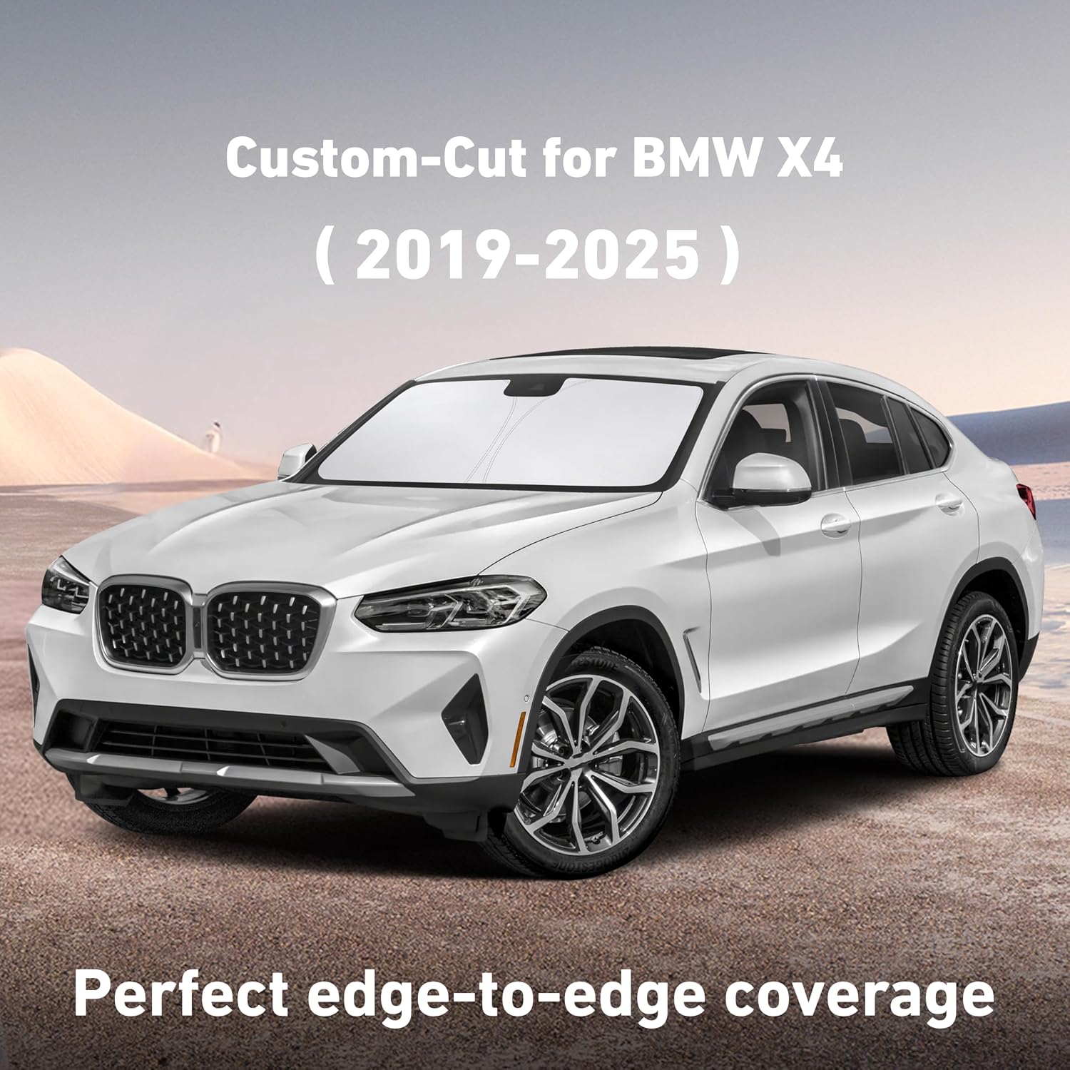 EcoNour Windshield Sunshade Compatible for BMW X4 2019-2023 2024 2025