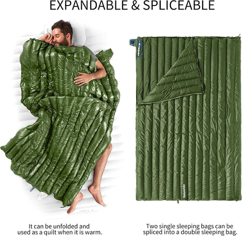 Naturehike Ultralight Backpacking RDS Down Sleeping Bag for Adults