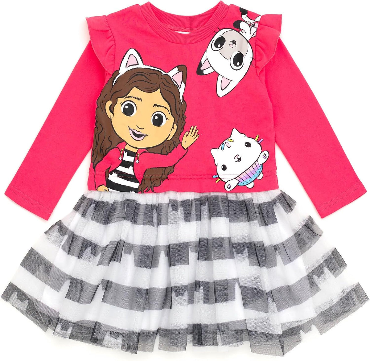 DREAMWORKS GABBY'S DOLLHOUSE Girls' Tutu Dress Toddler to Big Kid