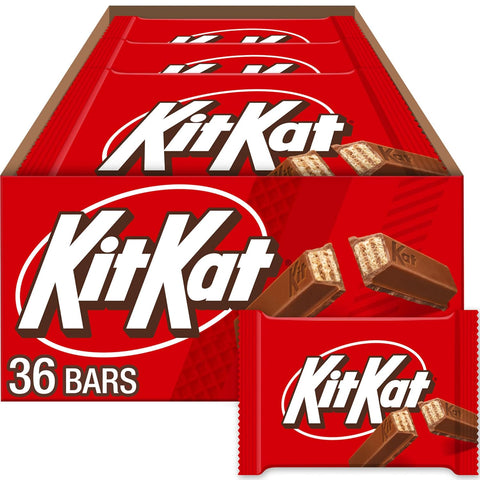 KIT KAT Milk Chocolate Wafer Candy Bars, 1.5 oz, 36 ct