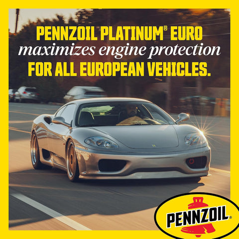 Pennzoil Platinum Euro L Full Synthetic 5W-30 Motor Oil, 1 Quart
