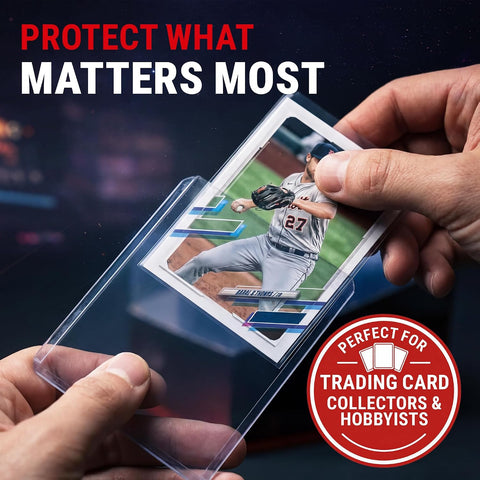 Ultra Pro 3" x 4" Clear Regular Toploaders & Card Sleeves Bundle, 200 Pack