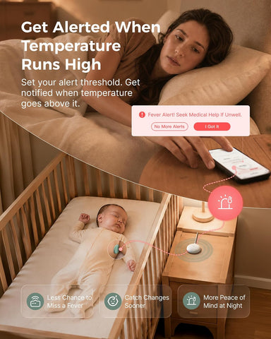 Momcozy Smart Baby Thermometer for Family with CozyLink Signal Booster