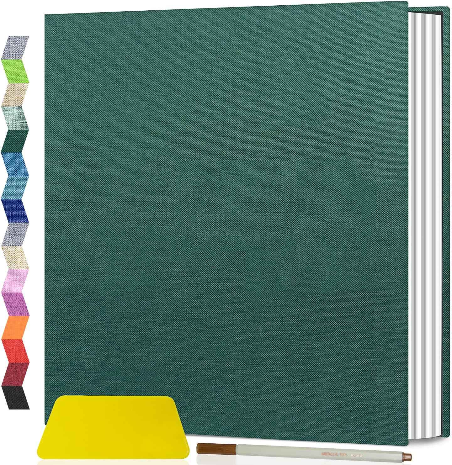 Popotop Photo Album Self Adhesive Scrapbook Album for 4x6 5x7 8x10 Pictures DIY Photo Book as Scrapbooking Supplies Kits, Birthday Gifts for Women Mom Wedding Baby Family Travel