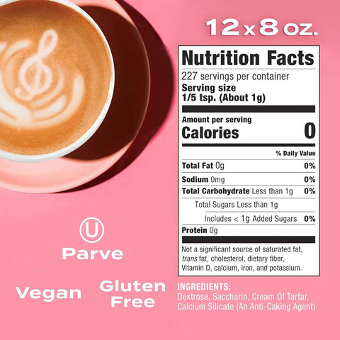 Sweet'N Low, Zero Calorie Bulk Sweetener, 8 oz Box, 12 Pack | Granulated Sugar Substitute for Baking, Coffee, Tea and More, Kosher & Gluten Free, Low Glycemic Index