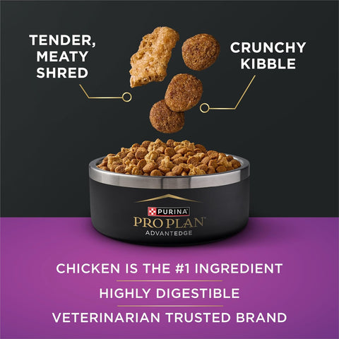 Purina Pro Plan AdvantEDGE Senior Support 7+ Dry Dog Food, 22 lb Bag