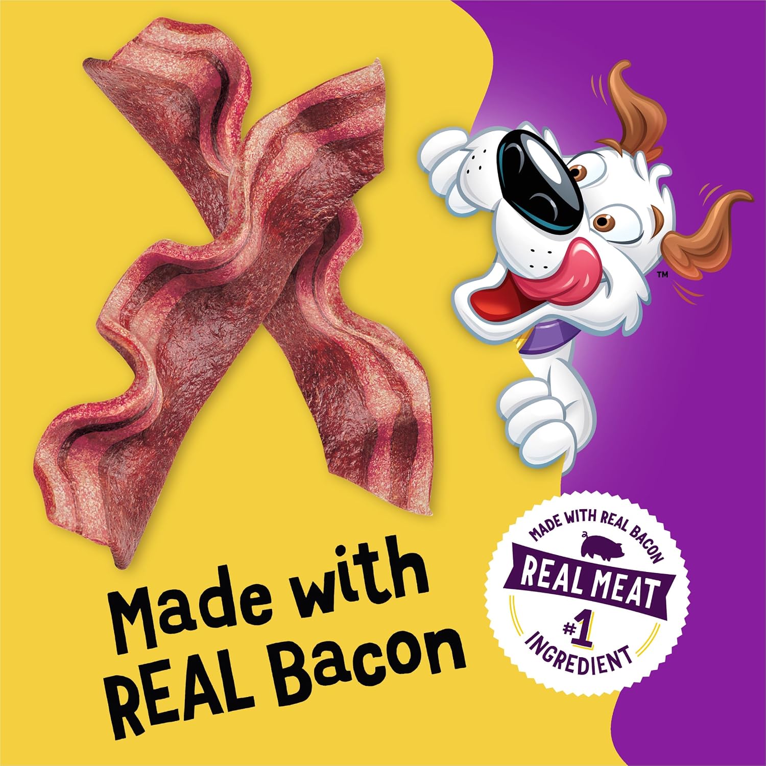 Purina Beggin' Strips Dog Treats, Original with Bacon, (2) 26 oz Pouches