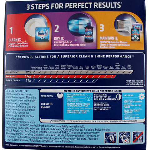 Finish All in 1 Powerball Fresh, 85ct, Individually Wrapped Dishwasher Detergent Tablets