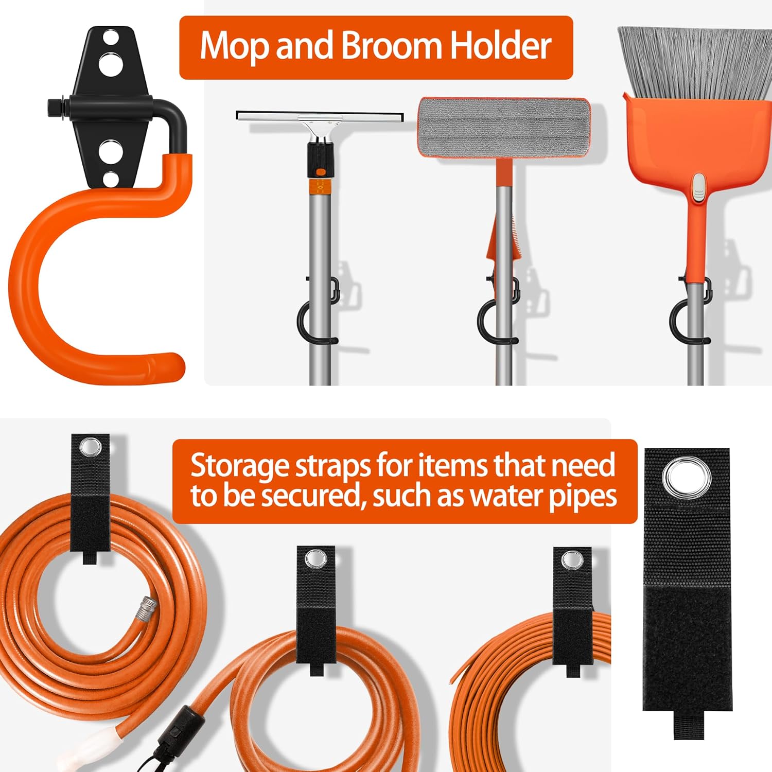28 Pack Garage Hooks Heavy Duty with Non Slip PVC Coating
