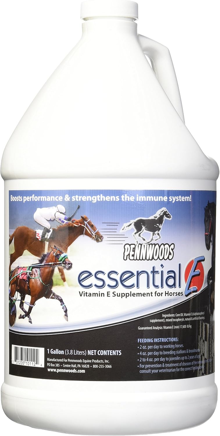 Pennwoods Essential E: Equine Vitamin E Horse Supplement, 1 Gallon