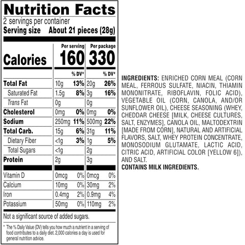 Cheetos Cheese Flavored Snacks, Crunchy, 2 Ounce (Pack of 64)