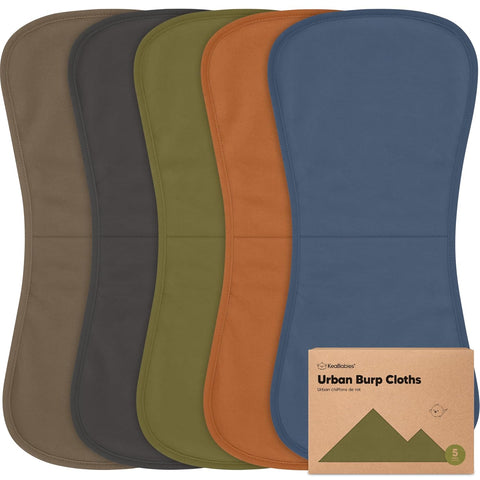 Organic Burp Cloths Baby Boy & Girl, 5-pack Cotton Burp Rags (Basic)
