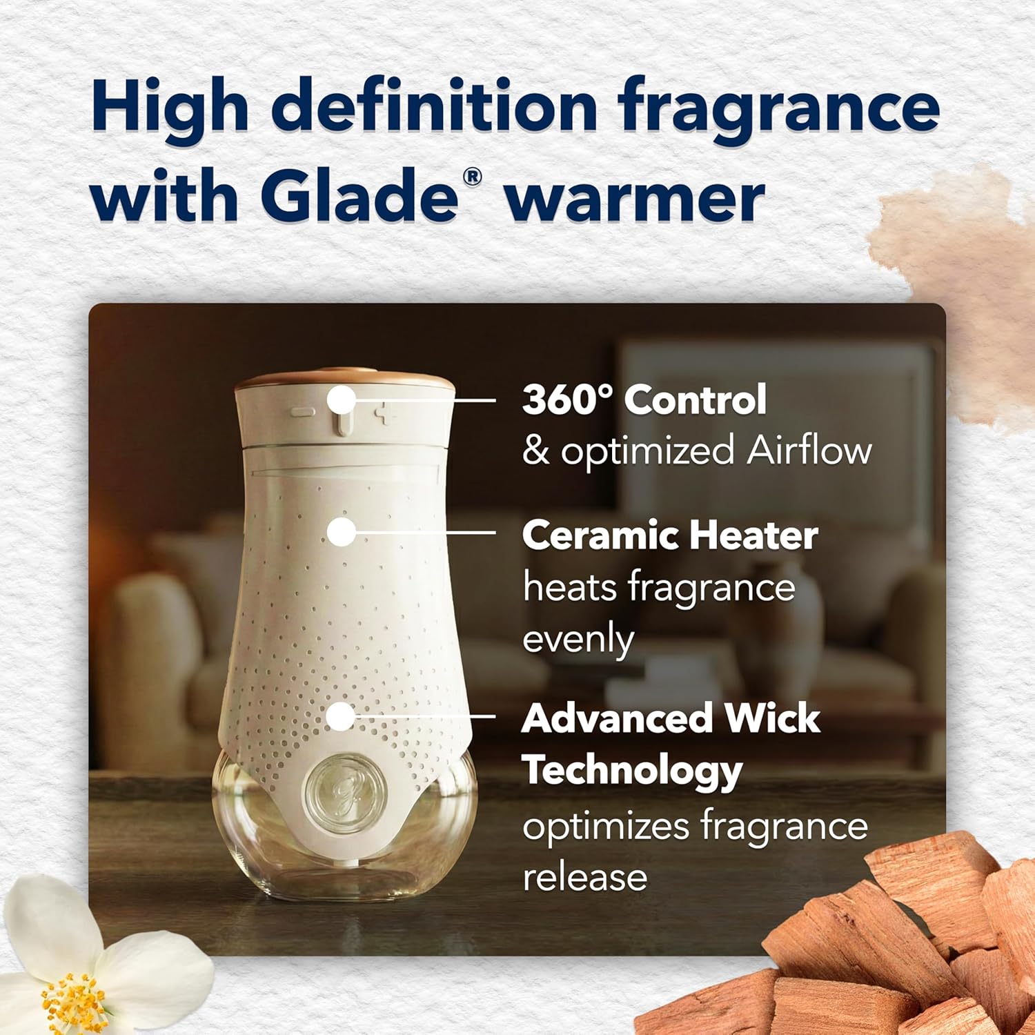 Glade PlugIns Air Freshener Refills, Cashmere Woods, 10 Count